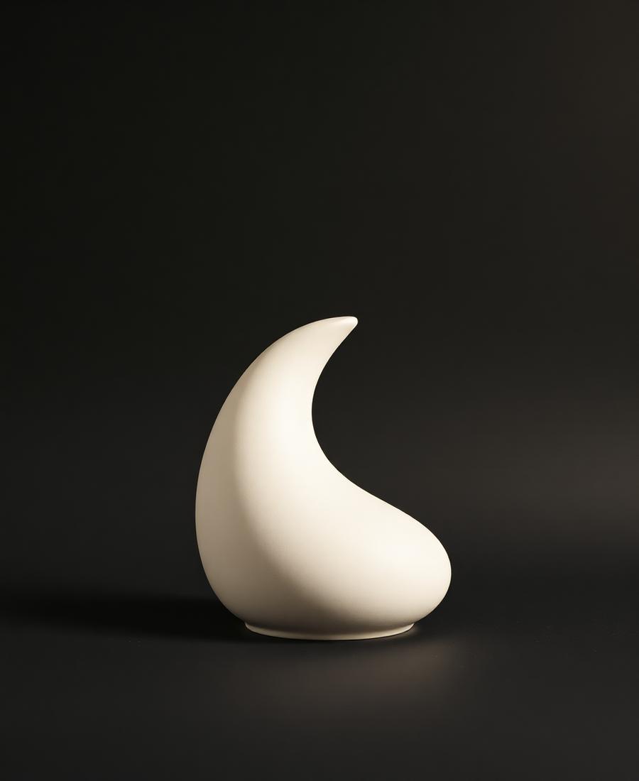 Minimal cream sculpture representing body contouring at VSculpt